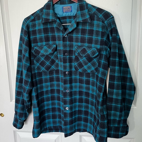 Vintage 60’s Pendleton Virgin Wool Flannel Men’s M - Picture 1 of 6